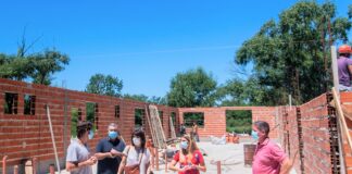 San Fernando: Andreotti visitó las obras de renovación de la Escuela Técnica N°1 de Islas del Delta