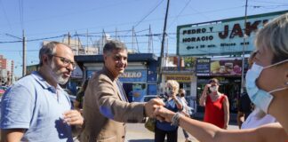 Jorge Macri se reunió con vecinos y comerciantes de Tres de Febrero