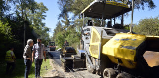 Tigre: Continúa con las obras de asfalto en el barrio La Bota de Benavídez