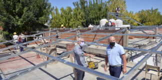 Tigre: Julio Zamora supervisó la obra del nuevo edificio de la secundaria N°19 y trabajos de infraestructura escolar en distintos puntos del distrito