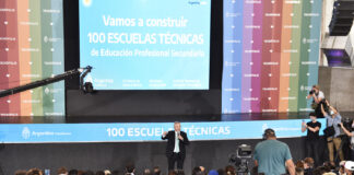 Tigre: Julio Zamora acompañó a Alberto Fernández en el anuncio del proyecto para la construcción de 100 escuelas técnicas de educación profesional