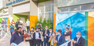 San Fernando: Juan Andreotti inauguró la renovada Escuela Secundaria Técnica N°2