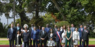 El Presidente participó de la recepción que ofreció su par de Chile, Gabriel Boric Font, en el Palacio Presidencial de Cerro Castillo