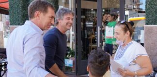 Diego Santilli continúa con Segundo Cernadas sus recorridas en el conurbano