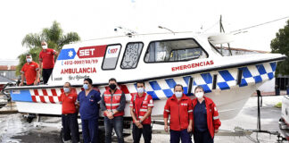 Tigre: El Municipio incorporó una nueva lancha ambulancia al Sistema de Emergencias