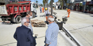 Tigre: Julio Zamora supervisó el avance de obras en la Ruta 197