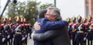 El Presidente agradeció a su par de Bolivia, Luis Arce, por “el esfuerzo que ha hecho para que Argentina pueda seguir en su senda de desarrollo”