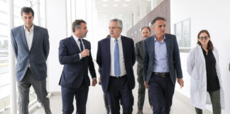 El Presidente recorrió las obras del Hospital Central de Pilar