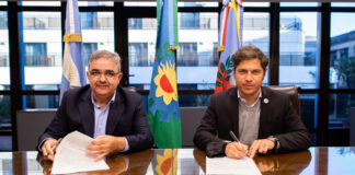 Kicillof y Jalil firmaron una carta de intención para cooperar en el fortalecimiento institucional de los municipios catamarqueños