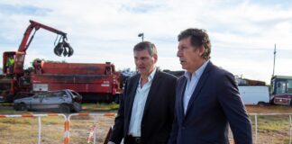 San Isidro: Posse supervisó la compactación de 2 mil vehículos en el depósito fiscal de Bajo Boulogne