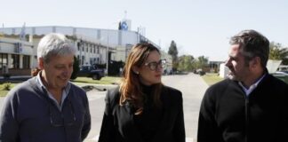 Pilar: Achával, con Ruiz Malec y el titular de la UOM