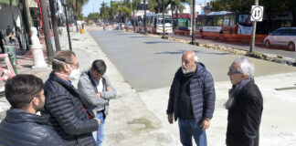 Tigre: En General Pacheco, el intendente Julio Zamora supervisó el avance de obras en la Ruta 197