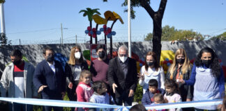 Tigre: Se renovó el Jardín N°923 de Don Torcuato con nuevos juegos para niños