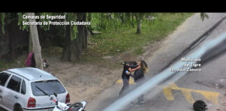 Tigre: Las cámaras lo registraron agrediendo a su pareja y el COT intervino rápidamente para asistir a la víctima