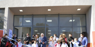 Tigre: Julio Zamora inauguró un comedor y dos aulas en la EP N°32 de Don Torcuato