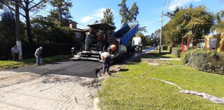 Escobar: Comenzó la obra de pavimentación en la calle Beliera de Maquinista Savio
