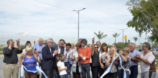 Tigre: Julio Zamora y Gabriel Katopodis recorrieron la renovada Av. Juan B Justo (ex 197)