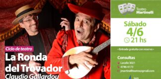 San Fernando: El reconocido Claudio Gallardou abrirá las funciones de junio del Teatro Martinelli
