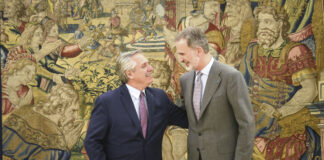 El Presidente se reunió con el Rey Felipe VI de España