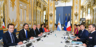 El presidente Alberto Fernández mantuvo un encuentro bilateral con su par de Francia, Emmanuel Macron