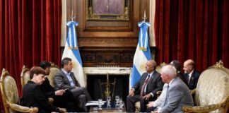Liderazgo cooperativo, progreso y diálogo, los ejes del encuentro entre Massa y el presidente de Rotary Internacional