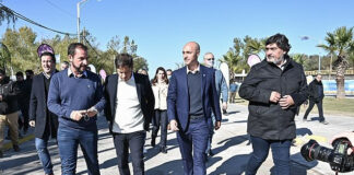 Escobar: Ariel Sujarchuk, Axel Kicillof y Beto Ramil inauguraron el tercer tramo que completa la repavimentación de la Ruta Provincial 25