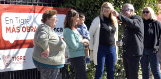 Tigre: El intendente Julio Zamora monitoreó el Plan de Veredas en Ricardo Rojas