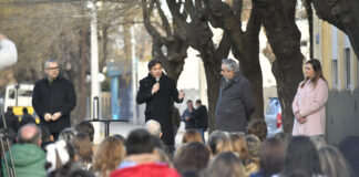Kicillof inauguró las obras de refacción integral de la Escuela Primaria N°1 de Trenque Lauquen