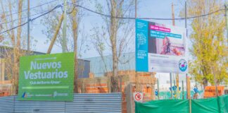 San Fernando: Juan Andreotti visitó las obras de renovación del Club “13 de Julio-Alvear”