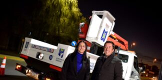Malvinas: Recambio de luminarias LED en Ruta 8 y 9 de Julio, en la ciudad de Los Polvorines