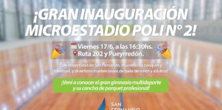 San Fernando: Se inaugura este viernes el Microestadio del Polideportivo N°2