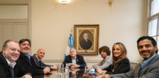 Malena Galmarini, Juan Andreotti y Carlos Ramil se reunieron con el ministro Jaime Perczyk para avanzar en la oferta educativa de la Universidad del Delta