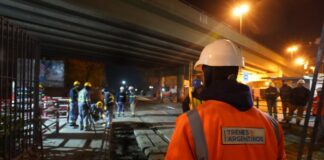 Renovación de Vías eléctricas en Estación José León Suarez