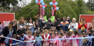 Tigre: En El Talar, Julio Zamora inauguró los nuevos juegos del Jardín de Infantes N°931