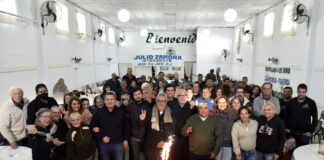Tigre: Julio Zamora participó del 29° aniversario de la Agrupación 4 de Junio