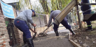 Tigre: El Municipio avanza con el Plan de Veredas Vecinales en Dique Luján