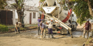 Escobar: Siguen adelante los trabajos de pavimentación y mejoramiento de la infraestructura urbana en el partido