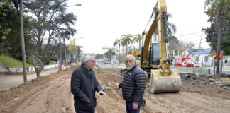 Tigre: Julio Zamora inspeccionó los trabajos de repavimentación y renovación de la Ruta 197 en General Pacheco