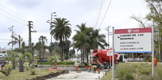 Tigre: Comenzó la puesta en valor de la Avenida Liniers en Rincón de Milberg