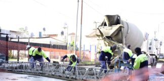 Malvinas, Avanzan la obra de nuevos pavimentos en Ing. Pablo Nogués
