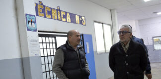 Tigre: Julio Zamora monitoreó obras de infraestructura en la Escuela Técnica N°3 de Benavídez
