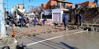 Tigre: Se avanza con obras de asfalto en Troncos del Talar