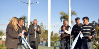 Tigre: Se reinauguró la Plaza Presidente Arturo Frondizi en Benavídez