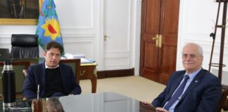 Kicillof se reunió con el ministro de Defensa, Jorge Taiana