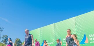 San Fernando: Una multitud entrenó con “Les Mills”, el grupo fitness N°1 del mundo