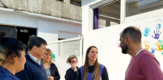 Vicente López: Daniel Arroyo, Natalia Souto y Joaquín Noya visitaron espacio educativo y de trabajo