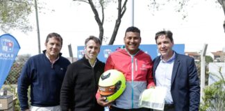 Pilar: Motociclistas más seguros, Achával acompañó una jornada de capacitación a trabajadores de reparto
