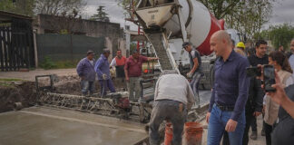 Escobar: Avanzan con la obra de pavimentación e hidráulica de la calle Beliera y avenida Independencia