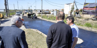 Tigre: En Nuevo Delta, el Municipio continúa con las obras de asfalto sobre la Av. Italia