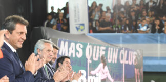 ”Los clubes de barrio ayudan a formar el espíritu de los argentinos y las argentinas”, destacó el Presidente